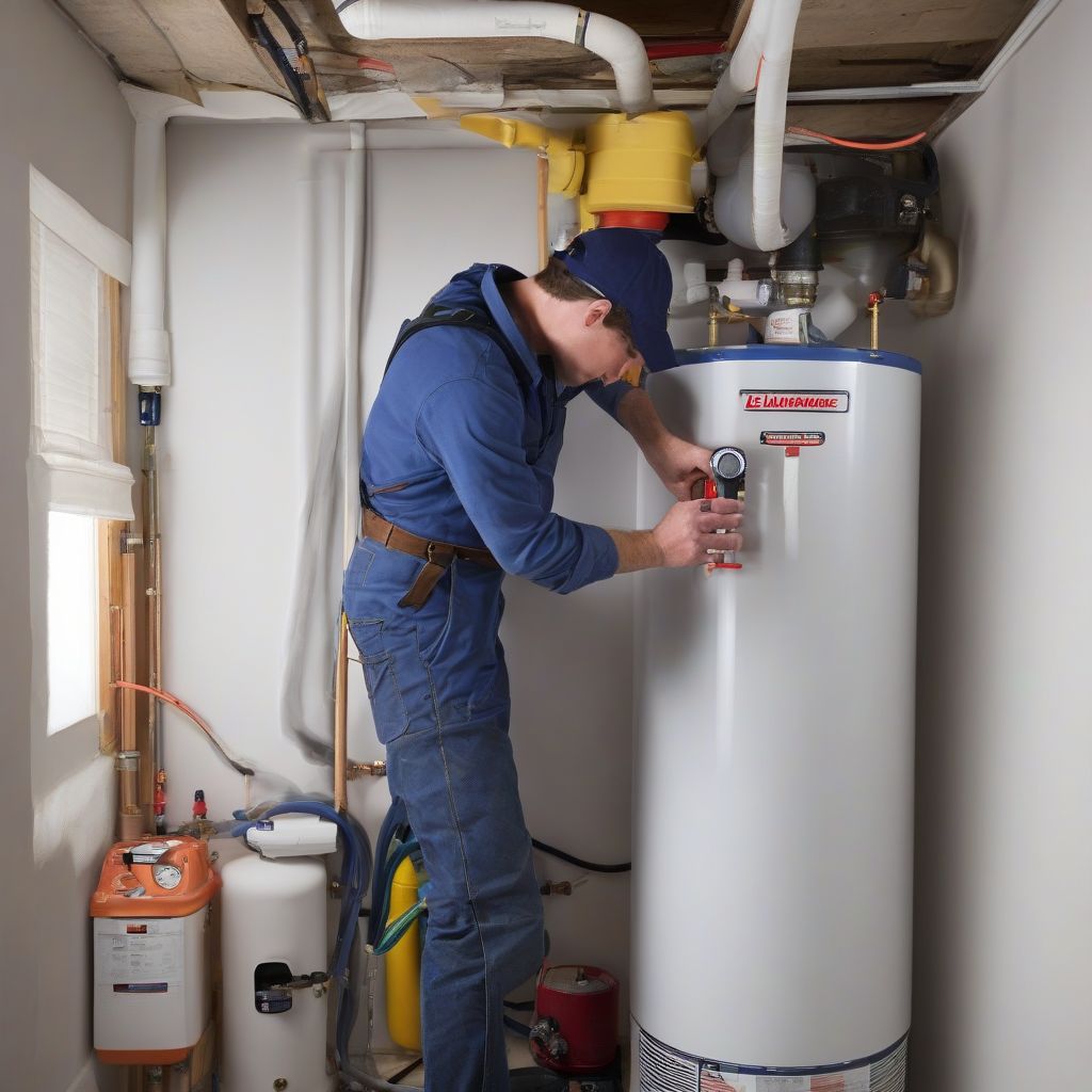 Flush Gas Water Heater Installation