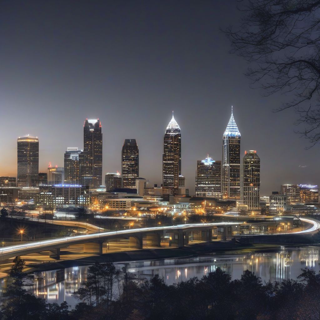 Atlanta Skyline at Night