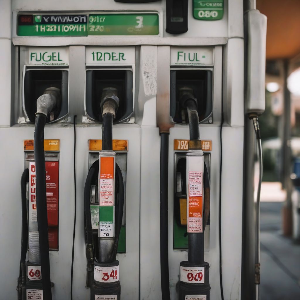 Fuel Pump at Gas Station