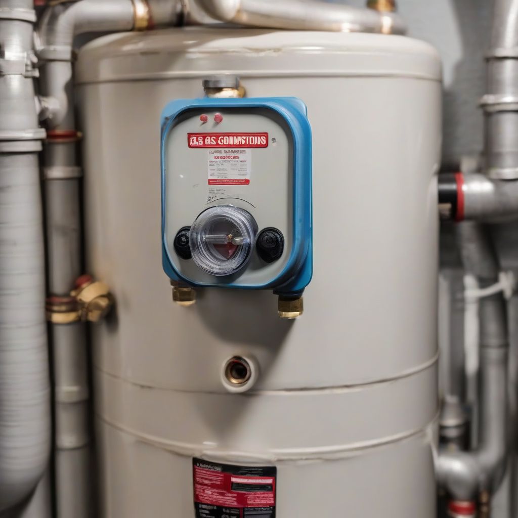 Gas water heater connections