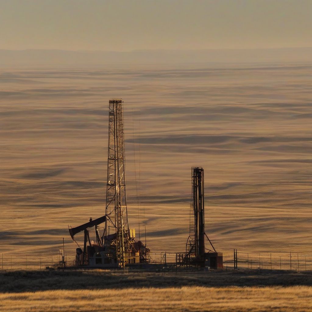 Wyoming oil rig